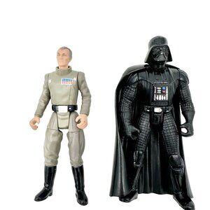Vintage Star Wars Darth Vader and Grand Moff Tarkin Action Figures 4 inch Tall
